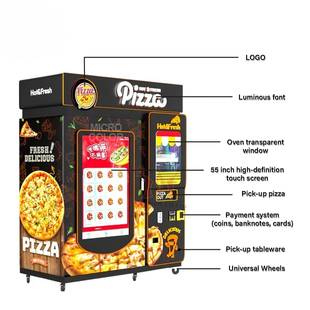 Máquina Expendedora de Pizza d - Commercial Vending Machine reseña y precio